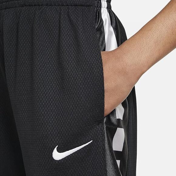 NWT Nike unisex Kids' Dri-Fit Elite 23 Basketball Shorts, Black/White-SZ S - Picture 3 of 6